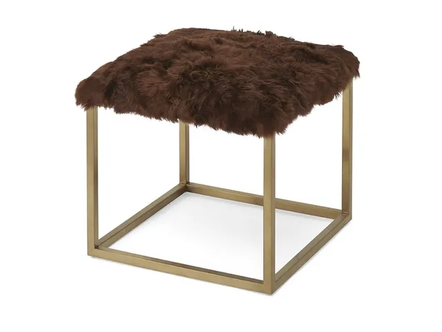 Lark Brass Ottoman - Alternative View