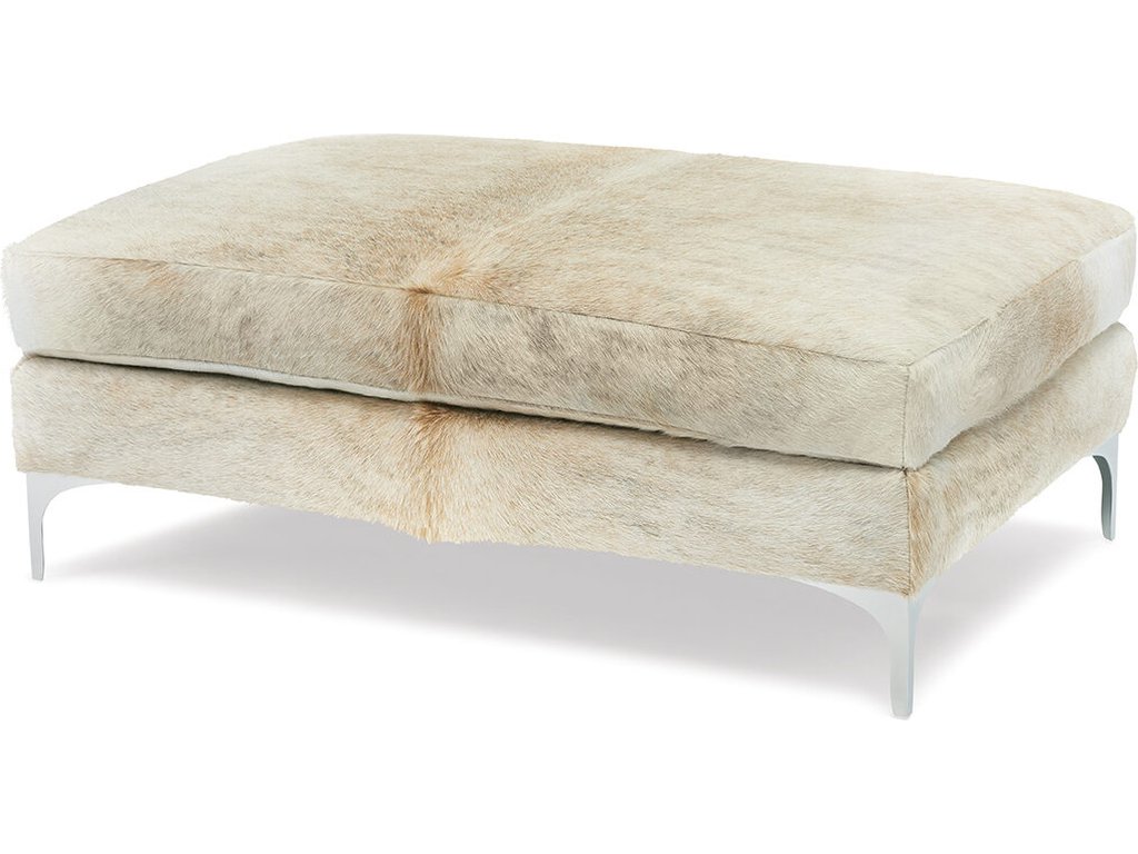 Lauren Chrome Rectangular Ottoman - main image