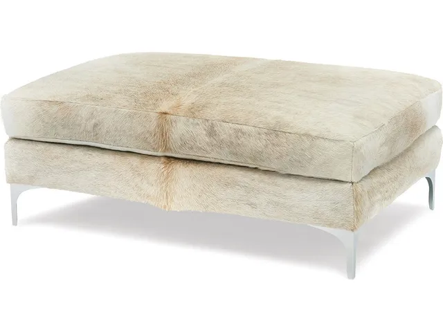 Lauren Chrome Rectangular Ottoman