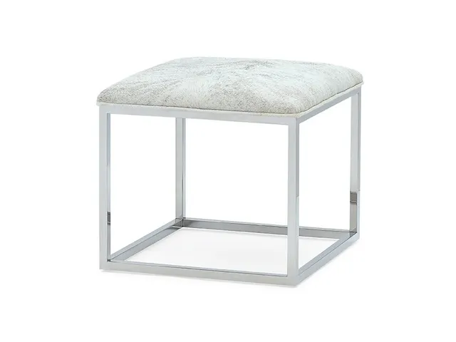 Lark Chrome Ottoman