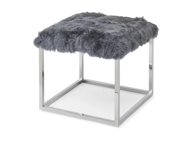 Lark Chrome Ottoman