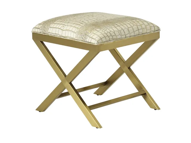 Anya Brass Ottoman