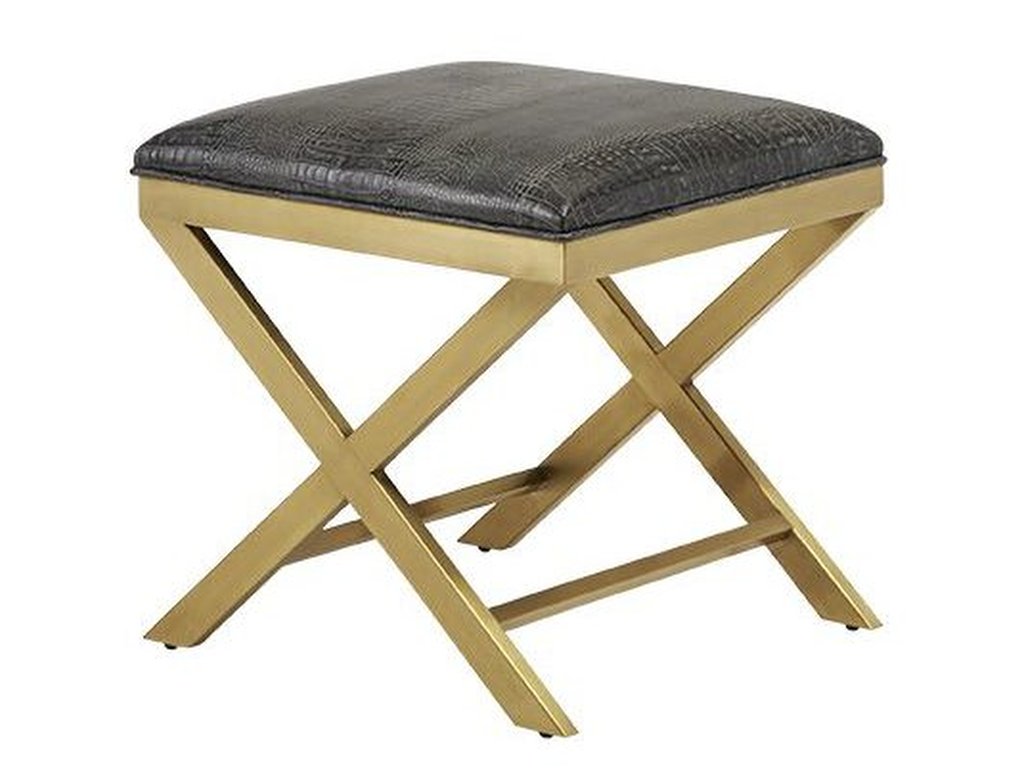 Anya Brass Ottoman - image 1