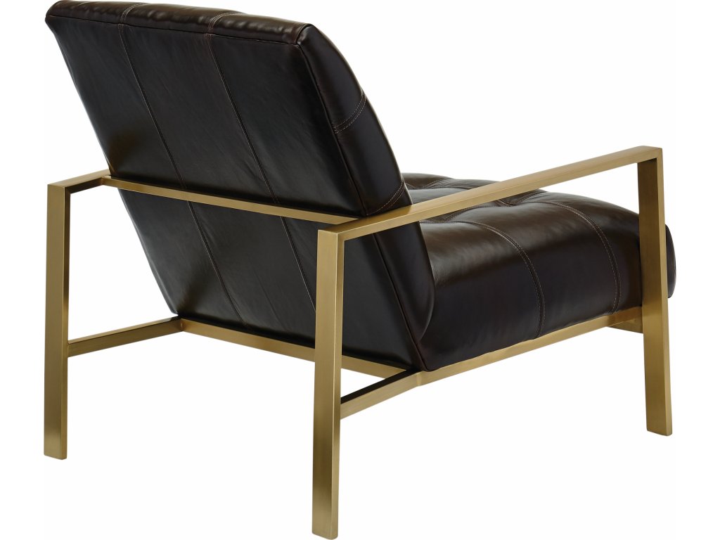 Arlo Tufted Brass Chair - image 1