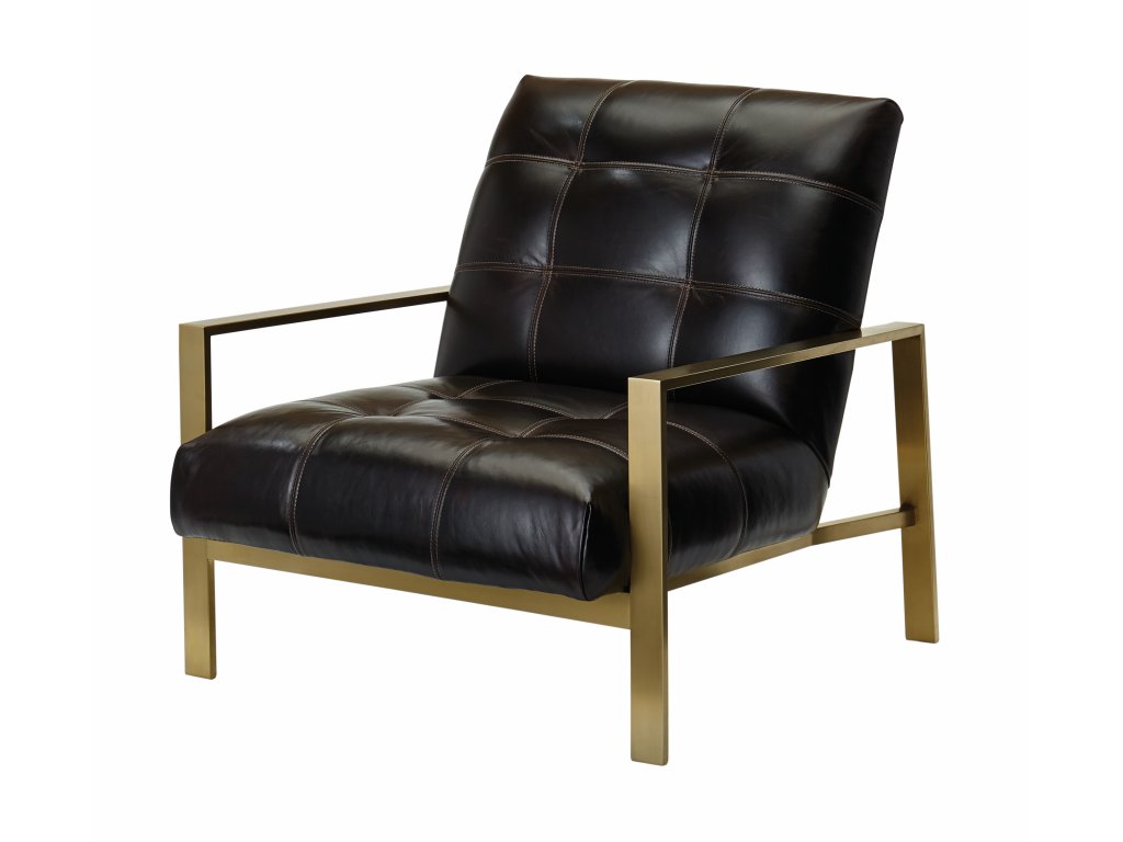 Arlo Tufted Brass Chair - main image