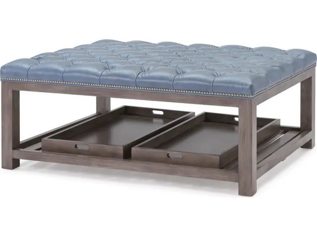 Rand Rectangular Tufted Ottoman