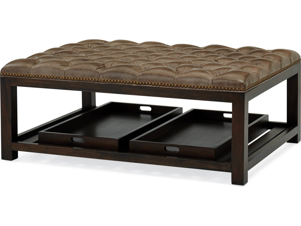 Rand Rectangular Tufted Ottoman - image 1