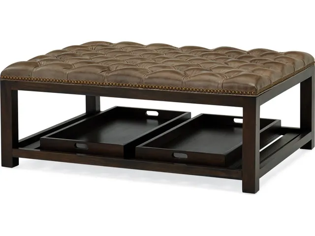 Rand Rectangular Tufted Ottoman - Alternative View