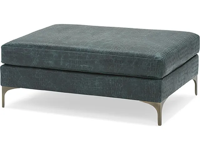 Lauren Bronze Rectangular Ottoman - Alternative View