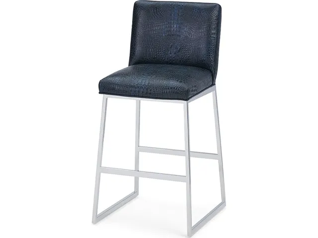 Ines Chrome Bar Stool - Alternative View