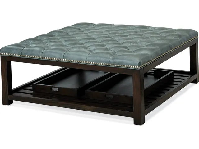 Rand Square Tufted Ottoman
