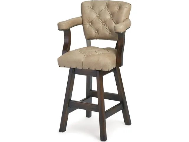 Clint Tufted Swivel Bar Stool