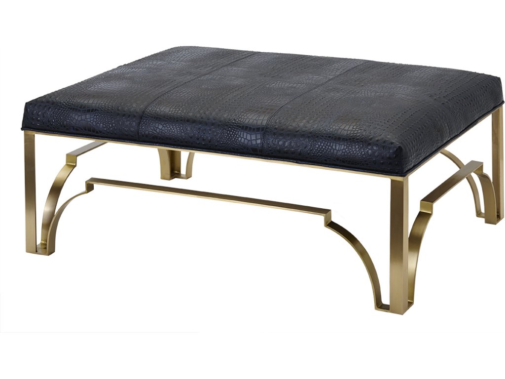 Cyra Brass Ottoman - image 2