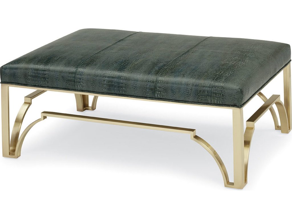Cyra Brass Ottoman - image 1