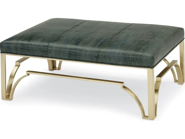 Cyra Brass Ottoman - Alternative View