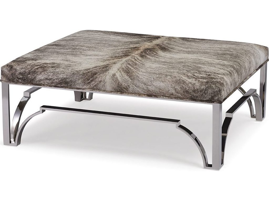Cyra Chrome Ottoman - image 1