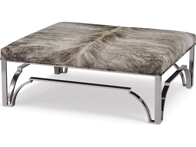 Cyra Chrome Ottoman - Alternative View