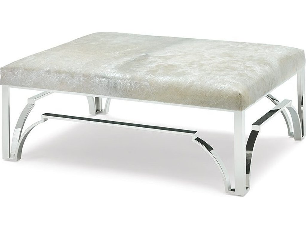 Cyra Chrome Ottoman - main image