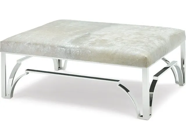 Cyra Chrome Ottoman