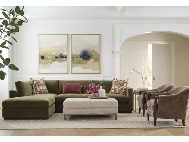 Vesper Rectangular Ottoman - Alternative View