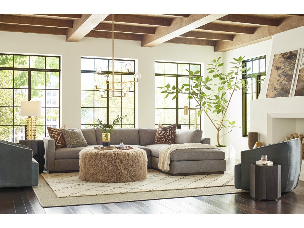 Slim Plush Sectional - image 3