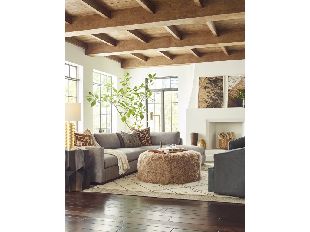 Slim Plush Sectional - image 2