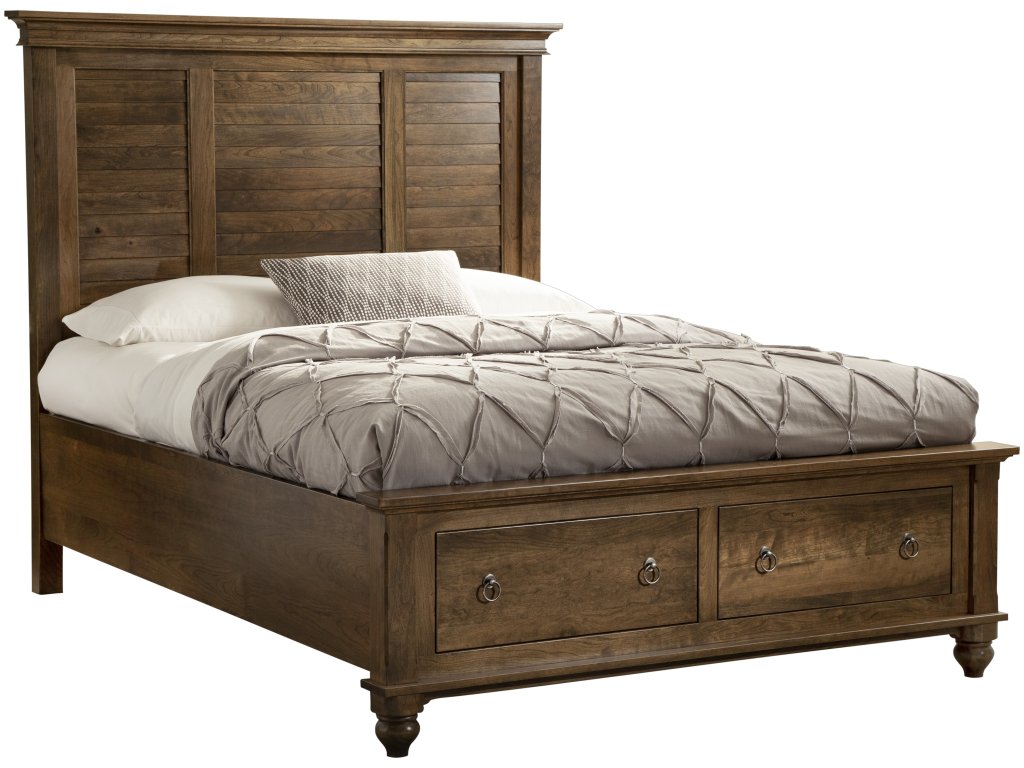 Charleston Louver Panel Bed with Low Footboard - image 2