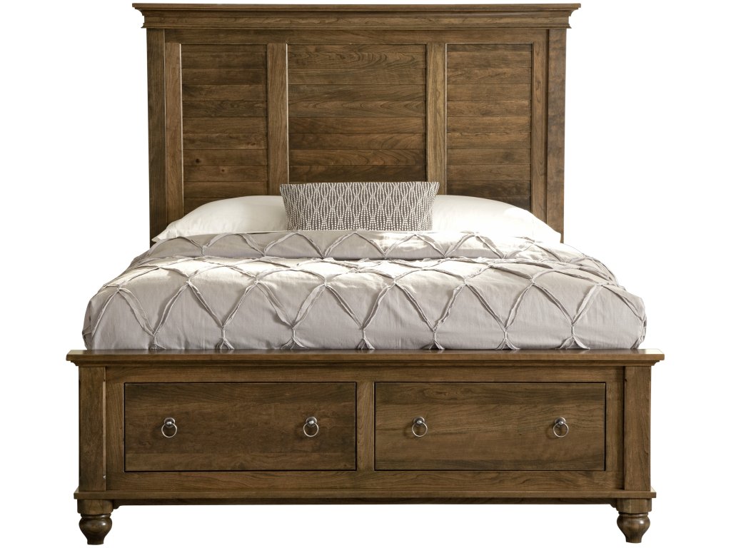 Charleston Louver Panel Bed with Low Footboard - image 1