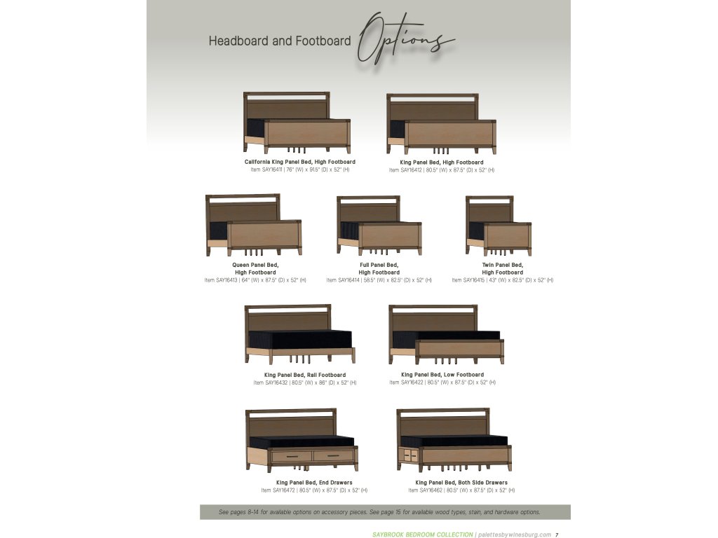 Saybrook Panel Bed with Drawers on End - image 1