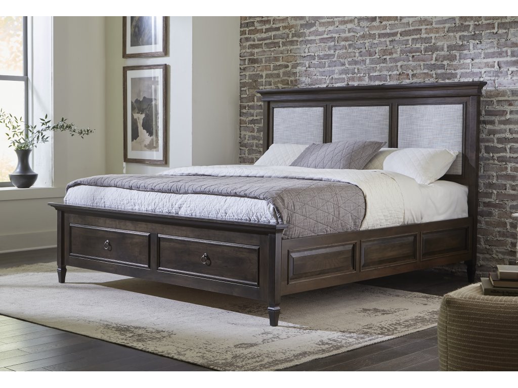 Vineyard Haven Upholstered Bed with Drawers on End - image 1