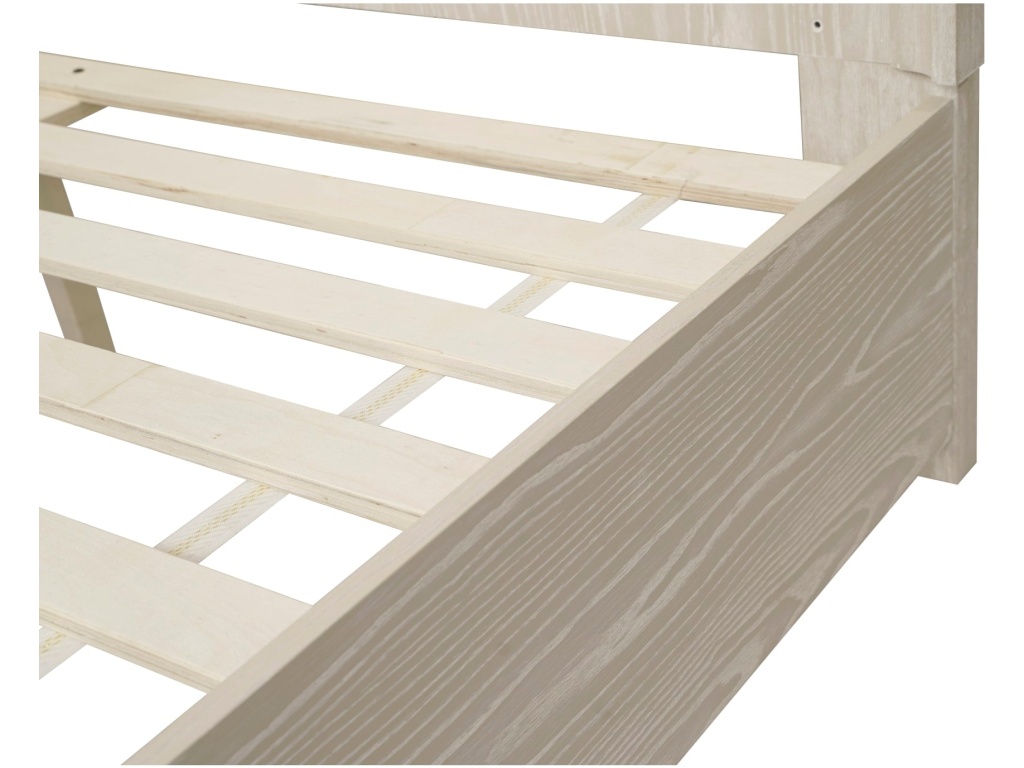Maxime Two Drawer Footboard Storage Platform Bed In Ash - image 10