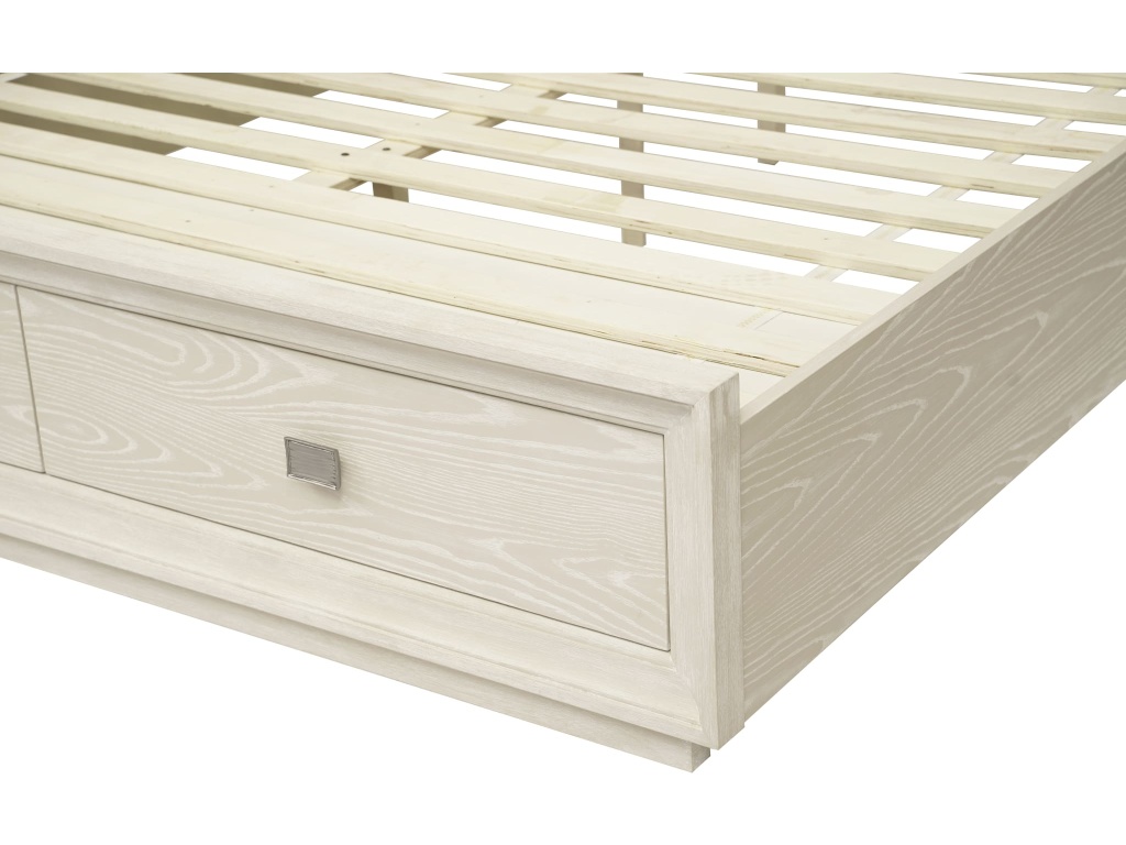 Maxime Two Drawer Footboard Storage Platform Bed In Ash - image 11