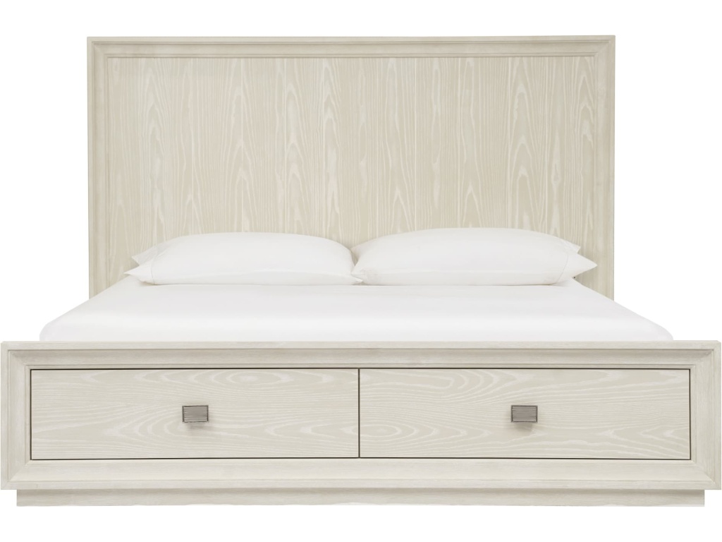 Maxime Two Drawer Footboard Storage Platform Bed In Ash - image 3