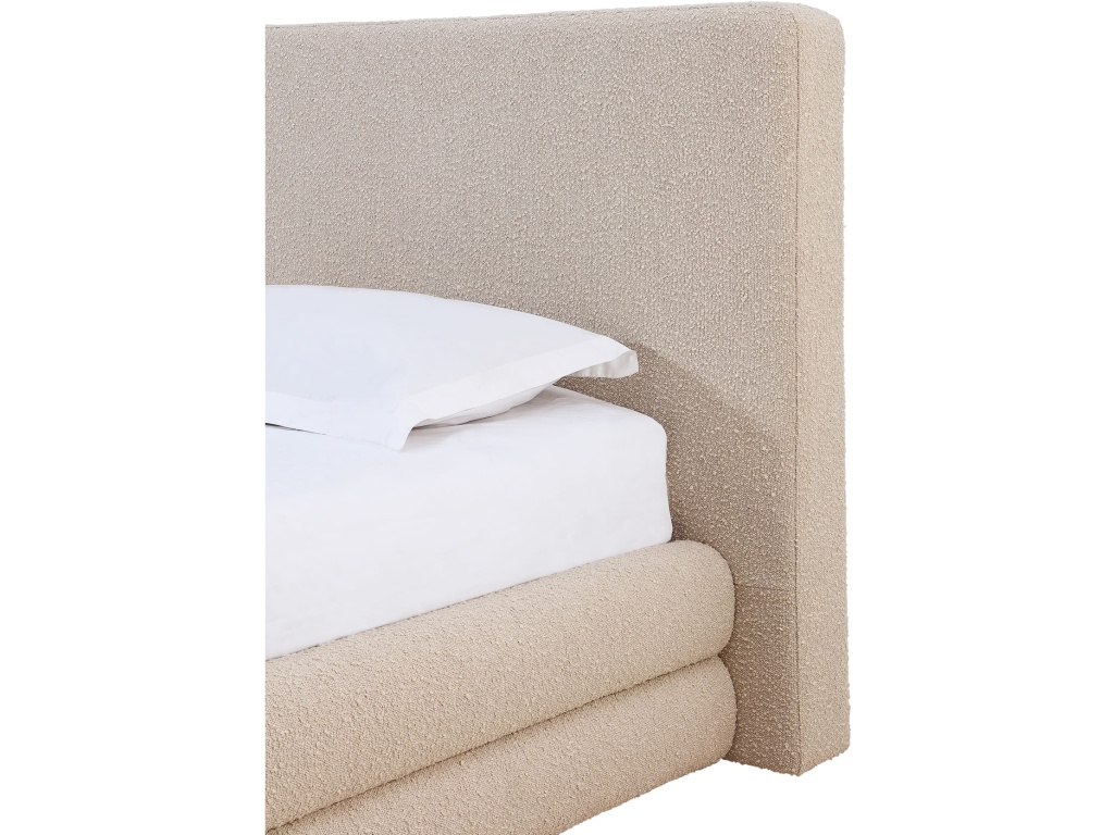 Maya Upholstered Platform Bed in Brun Boucle - image 2