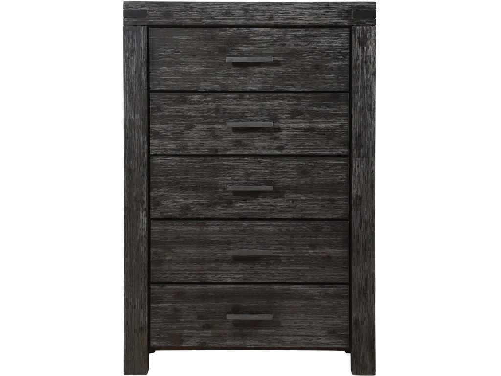Meadow Five Drawer Solid Wood Chest in Graphite (2024) - image 2