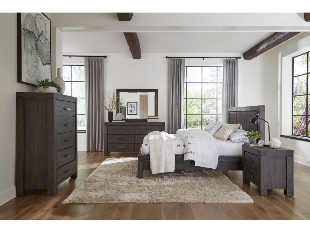 Meadow Six Drawer Solid Wood Dresser in Graphite (2024) - image 1