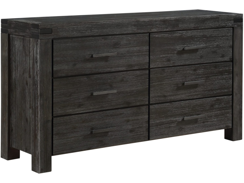 Meadow Six Drawer Solid Wood Dresser in Graphite (2024) - image 2