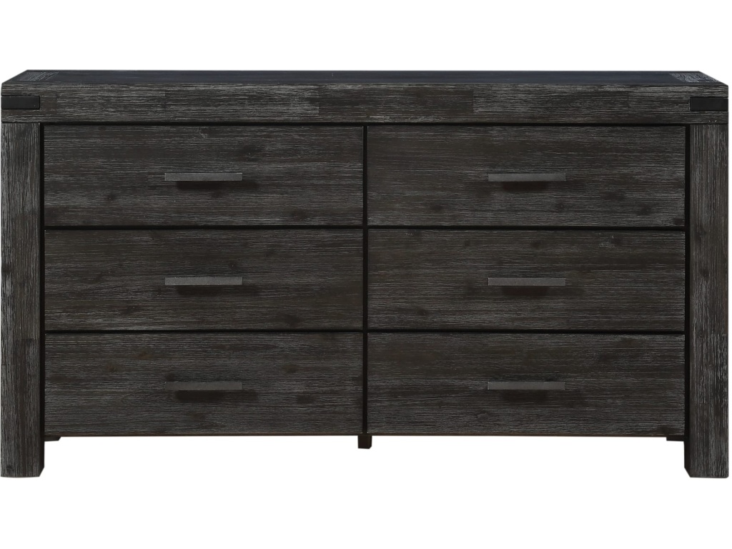 Meadow Six Drawer Solid Wood Dresser in Graphite (2024) - image 3