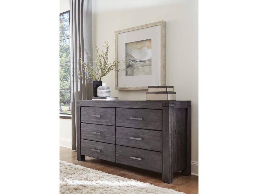 Meadow Six Drawer Solid Wood Dresser in Graphite (2024) - image 7