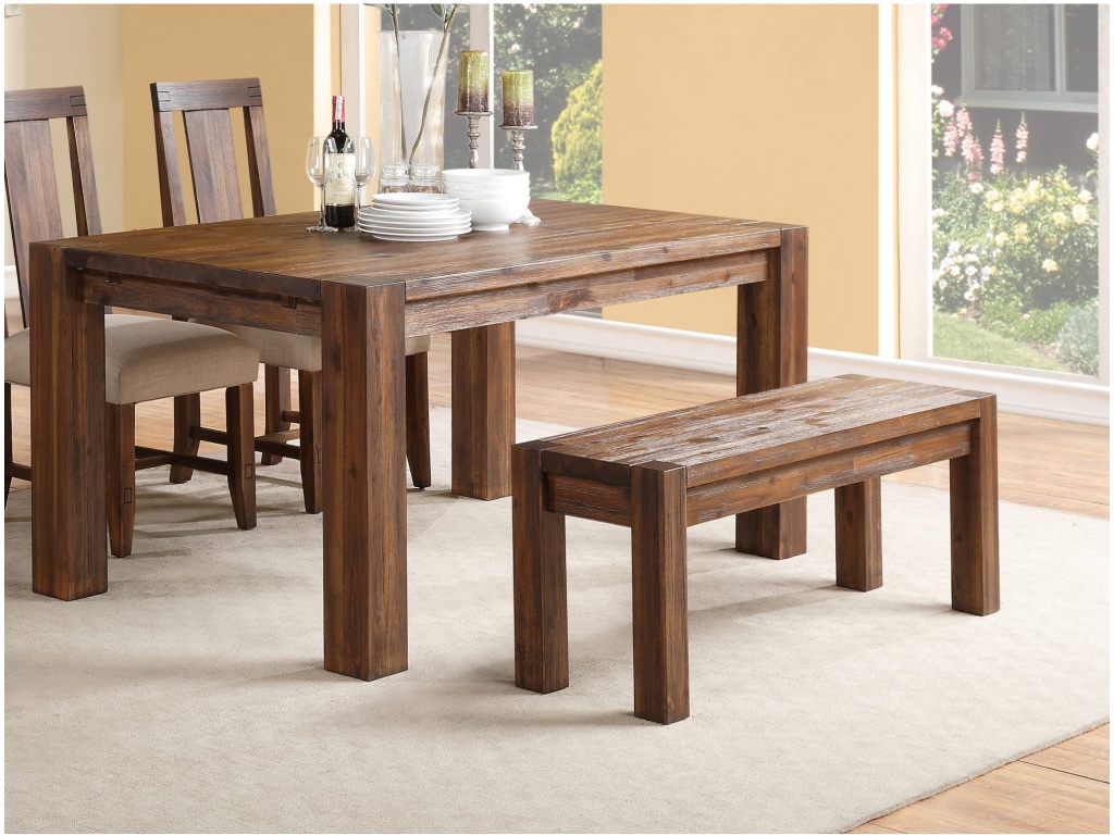 Meadow Solid Wood Bench in Brick Brown - image 1