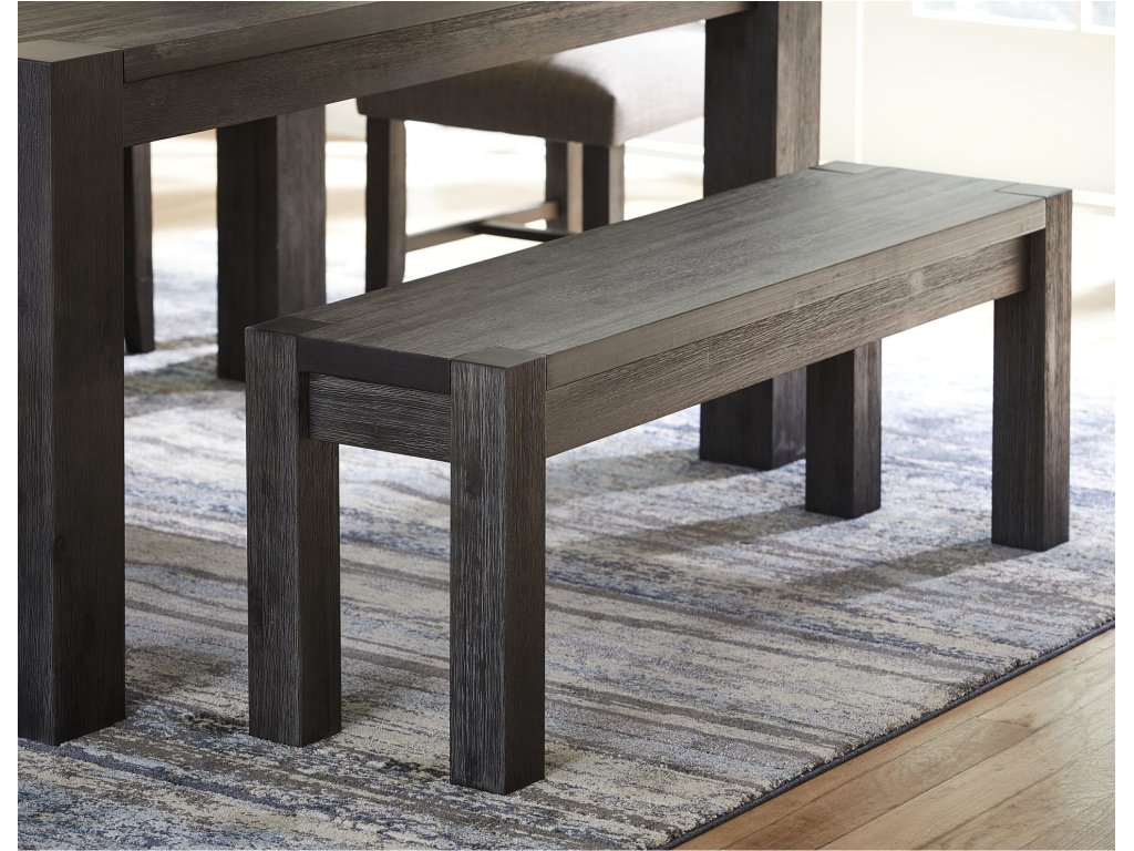 Meadow Solid Wood Bench in Graphite - main image
