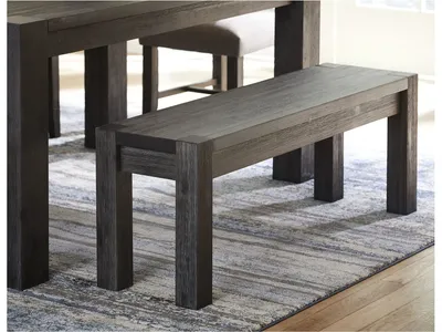 Meadow Solid Wood Bench in Graphite