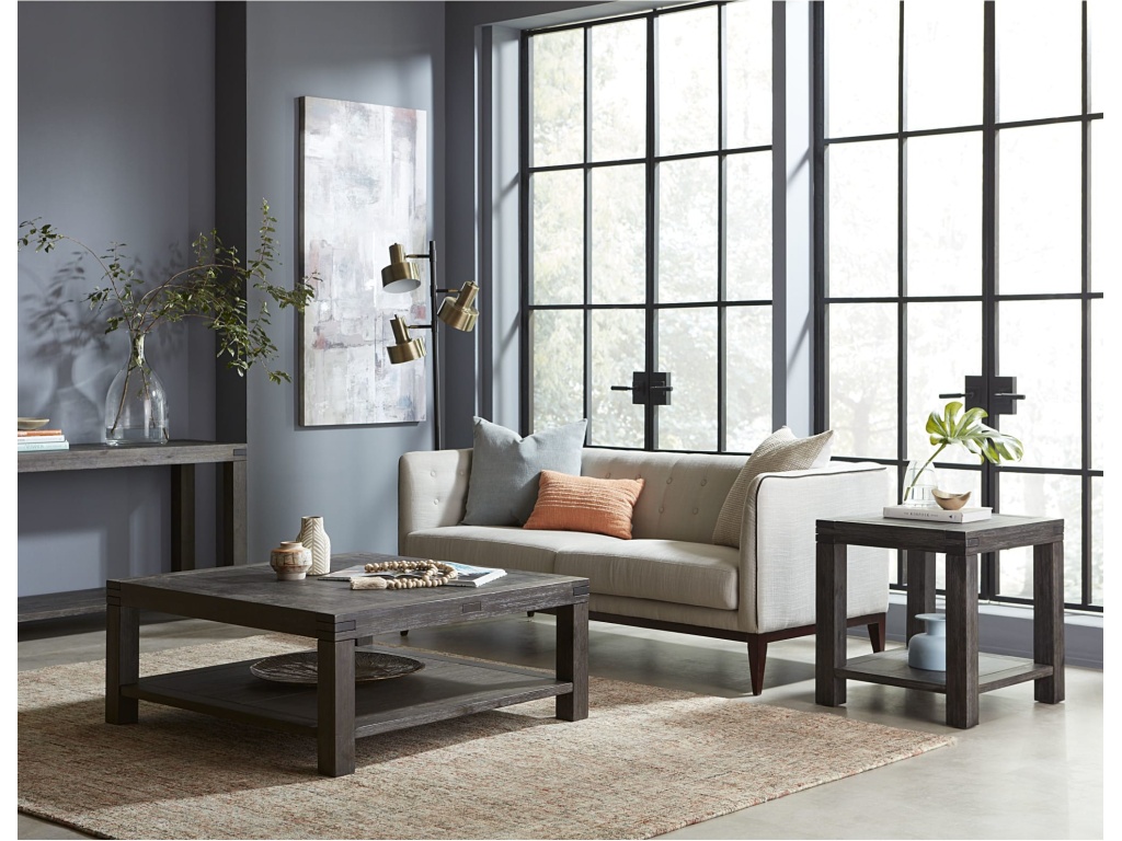 Meadow Solid Wood End Table in Graphite - image 1