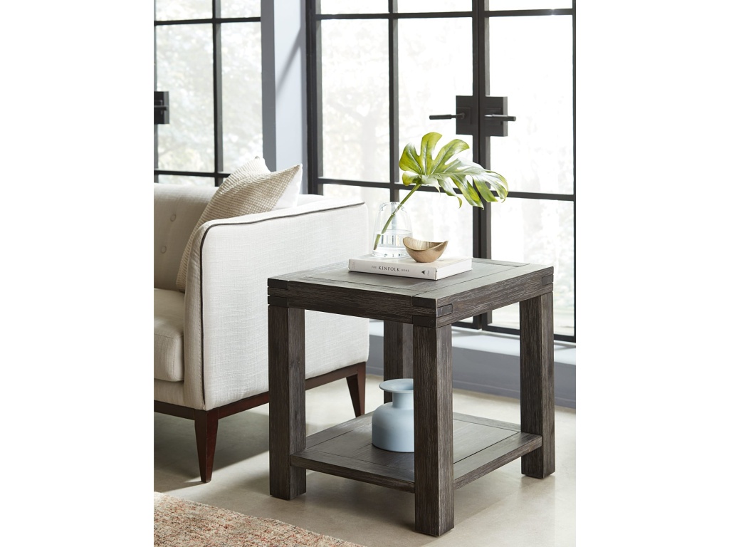 Meadow Solid Wood End Table in Graphite - main image