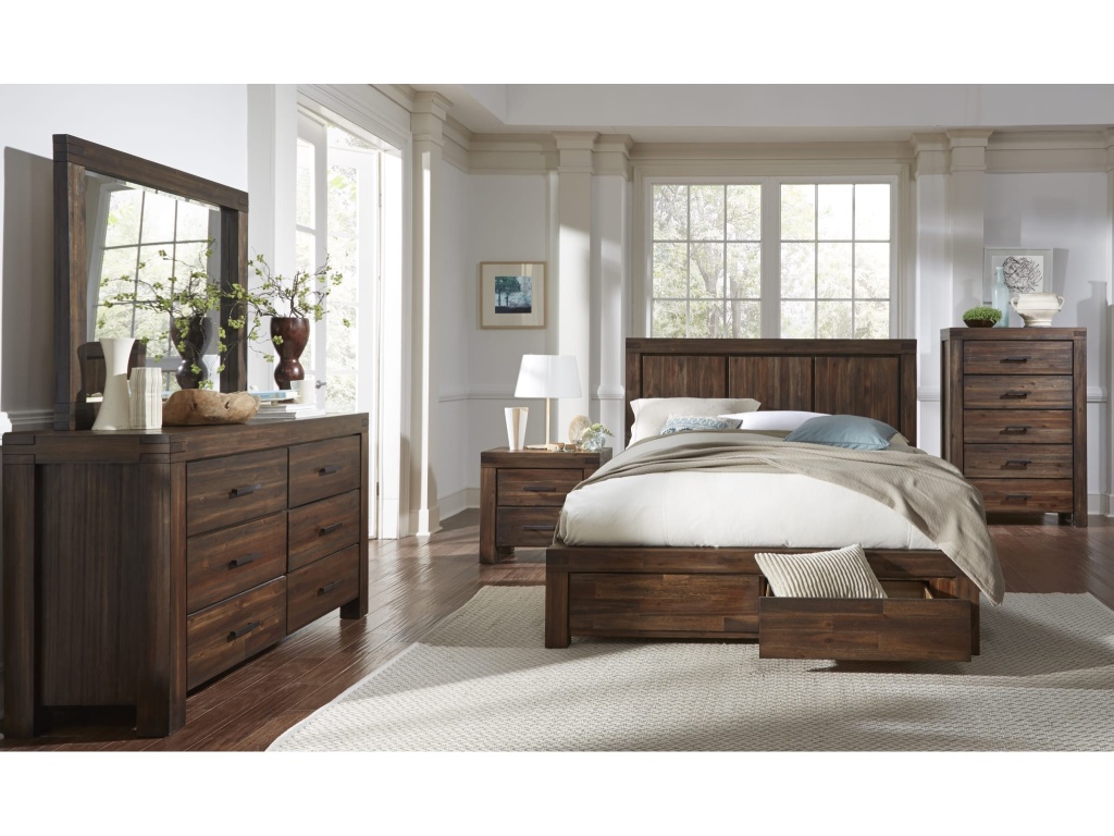 Meadow Solid Wood Mirror in Brick Brown - image 2