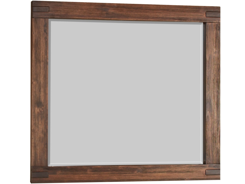 Meadow Solid Wood Mirror in Brick Brown - image 4