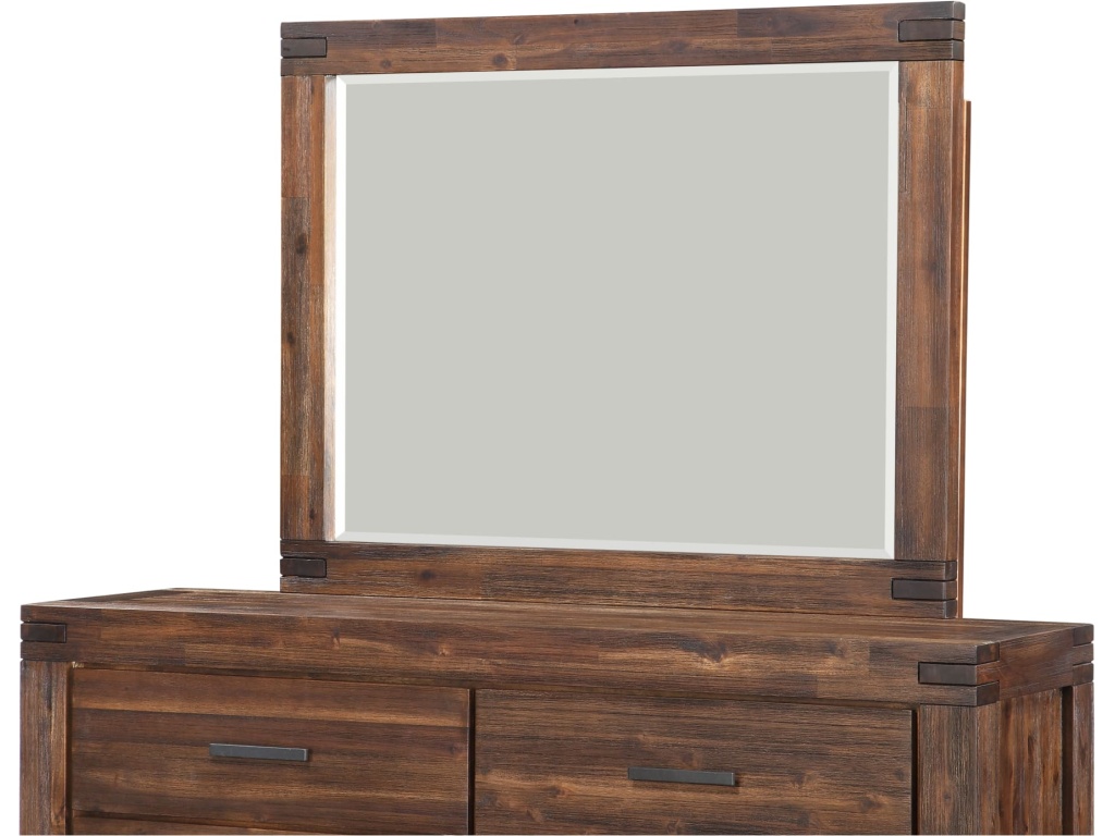 Meadow Solid Wood Mirror in Brick Brown - image 5