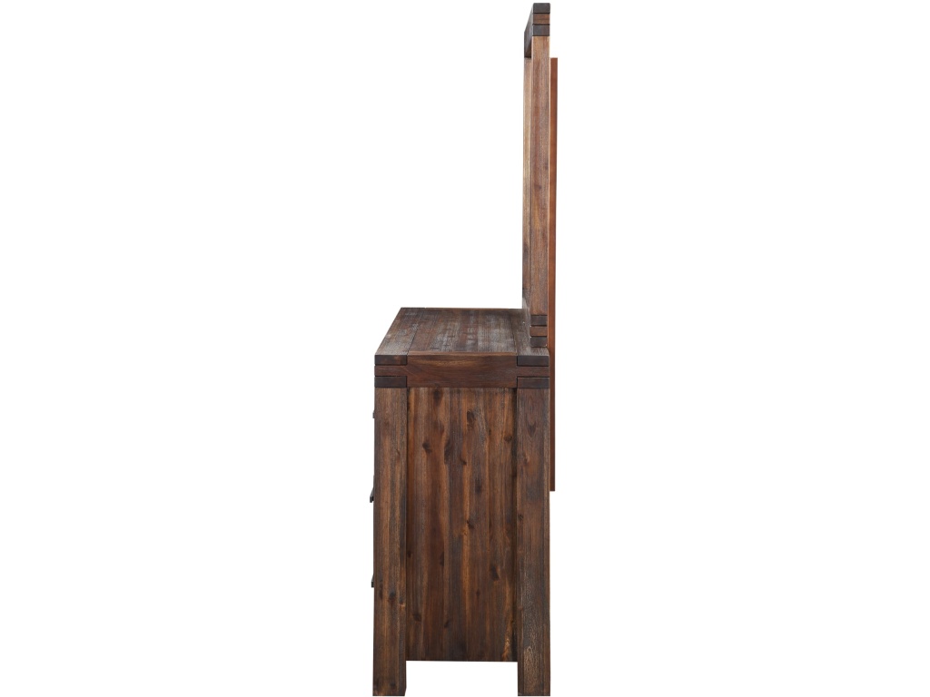 Meadow Solid Wood Mirror in Brick Brown - image 6