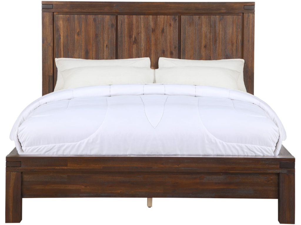 Meadow Solid Wood Platform Bed in Brick Brown - image 2