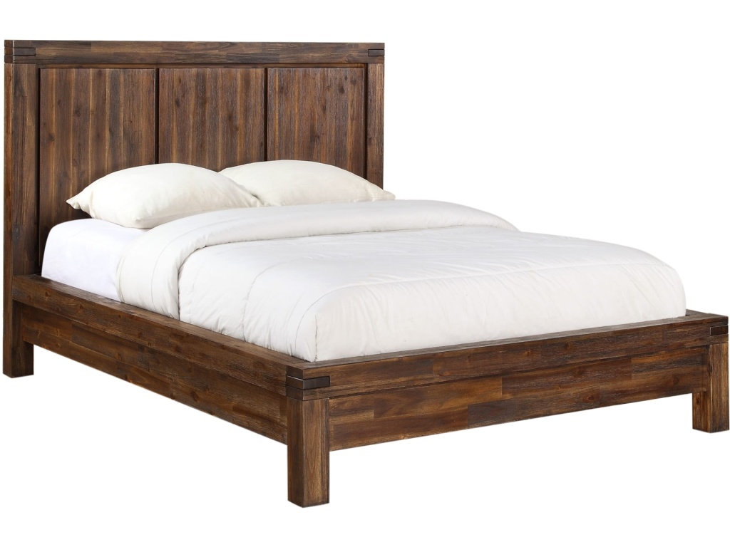 Meadow Solid Wood Platform Bed in Brick Brown - image 3